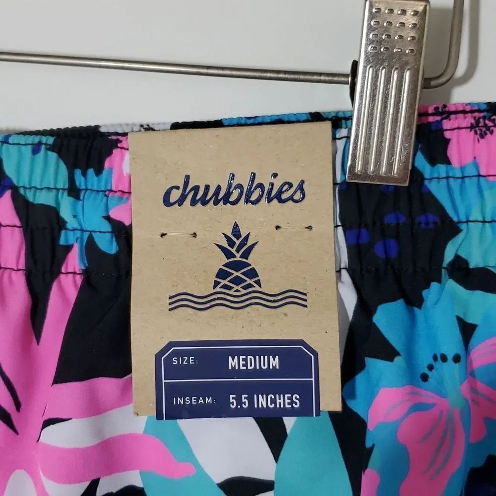 Chubbies The Juices 5.5" Classic Swim Trunks Floral Print M NWT - Picture 2 of 10